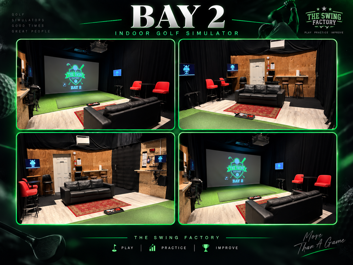Golf simulator Bay 2